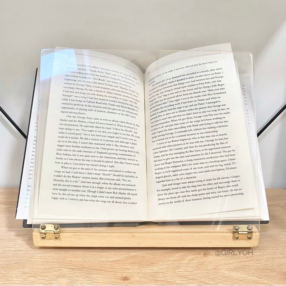 Vintage Book Tablet Protector Display Holder Stand
